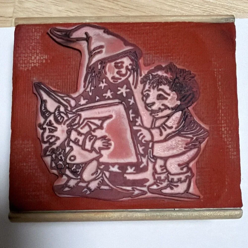 Vintage LIttle Witch and the Riddle Stamper by Bruce Degen for Kidstamps 1986